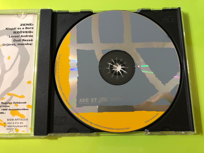 Naphoz Holddal - Alternative Rock Mastery by Kispál és a Borz CD (7314537149228)