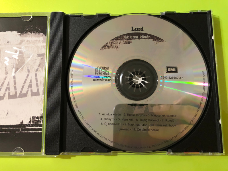 Az utca kövén - Hard Rock Heritage by Lord Együttes CD (0724352568024)