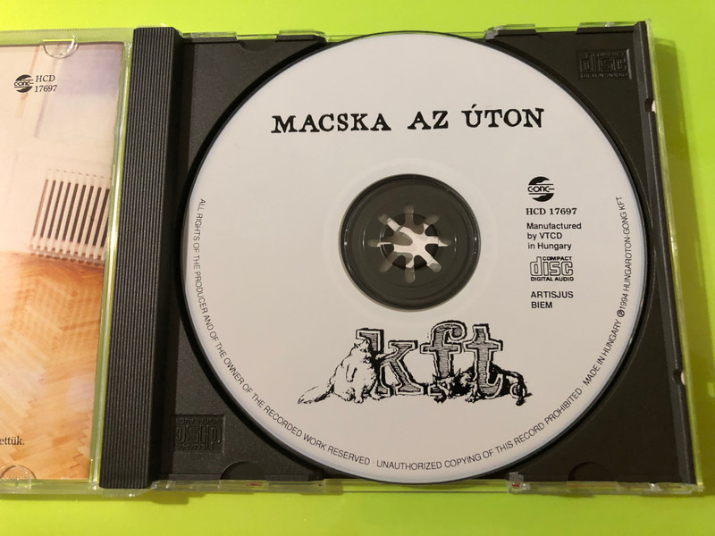 Kft. - Macska az úton (Cat on the Road) Audio CD (5991811769727)