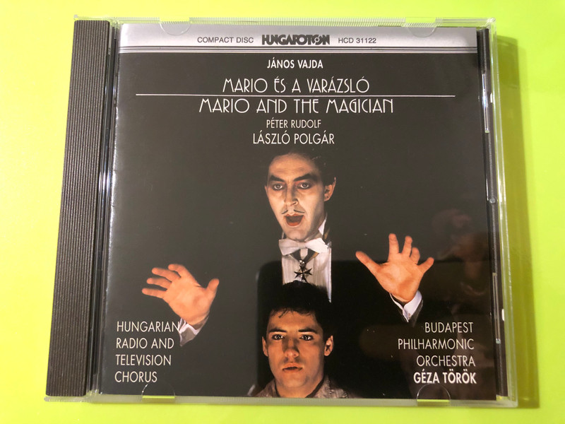 János Vajda - Mario and the Magician (Mario és a varázsló) Audio CD (5991813112224.)