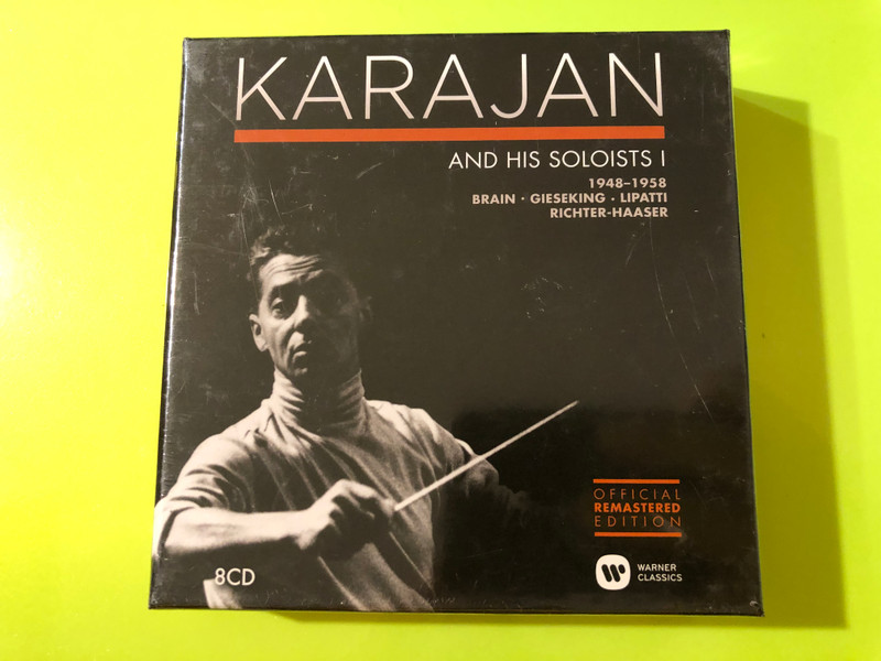 Karajan and His Soloists I (1948–1958) 8-CD Set by Warner Classics (825646336258)