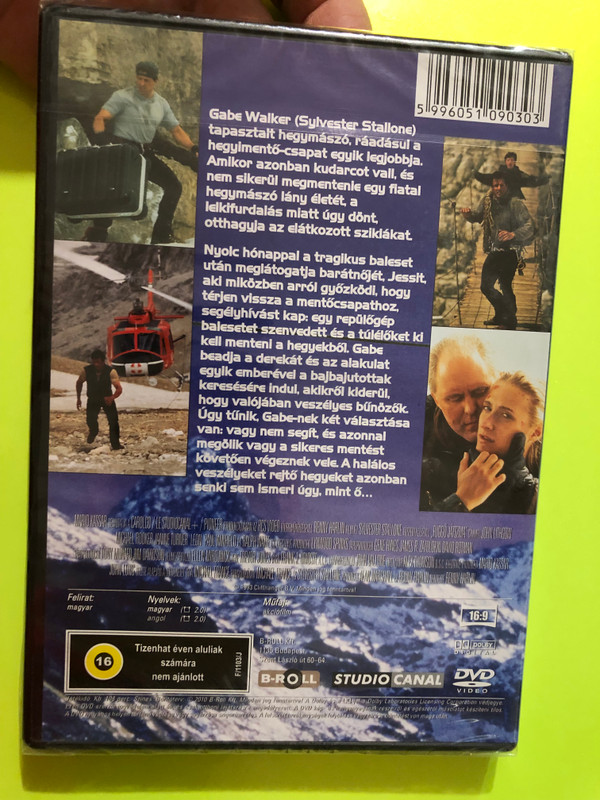 Cliffhanger - Függő játszma (1993) - Sylvester Stallone - Studio Canal / B-Roll DVD (5996051090303.)