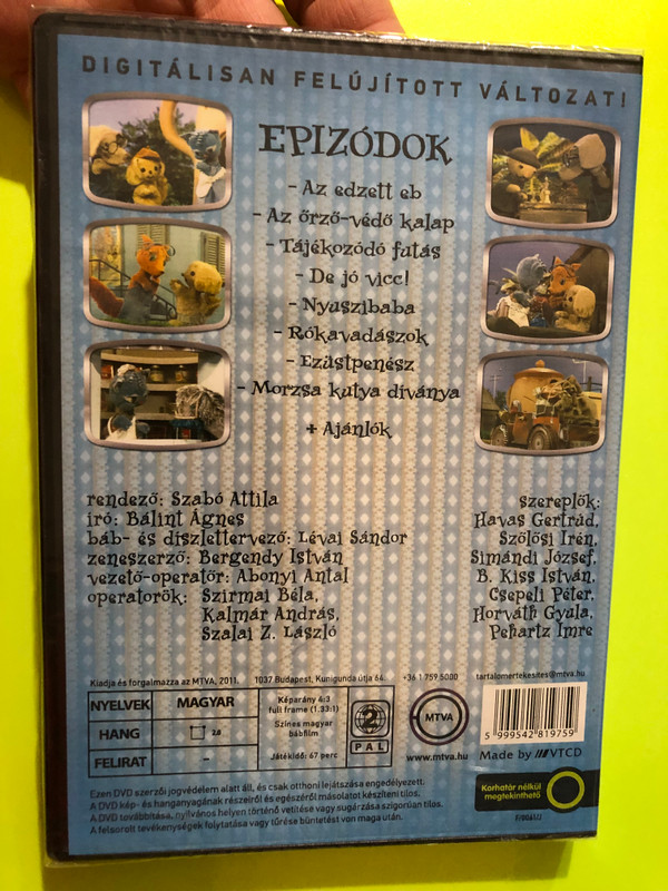 Futrinka utca MTVA Digitally Restored Children's Puppet Film DVD (5999542819759.)