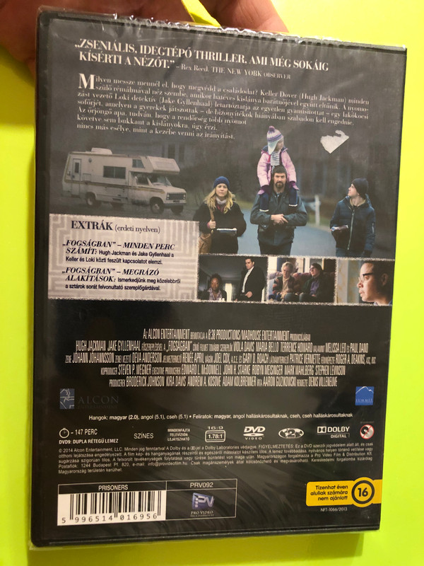 Prisoners (Fogságban) Pro Video Crime Thriller DVD - Hugh Jackman, Jake Gyllenhaal (5996514016956.)