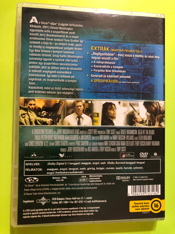 Déjà Vu - Touchstone Pictures DVD Starring Denzel Washington (5996255723182)