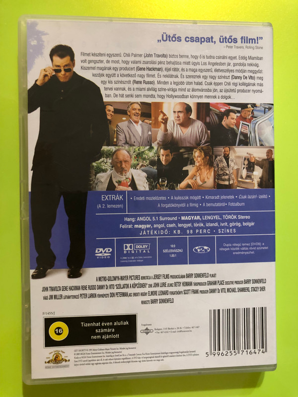 Get Shorty (Szóljatok a köpcösnek!) MGM Extra Version DVD (5996255716474)