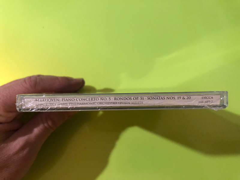 Beethoven: Piano Concerto No. 5 'Emperor' – Radu Lupu & Zubin Mehta Decca CD (028946668924)