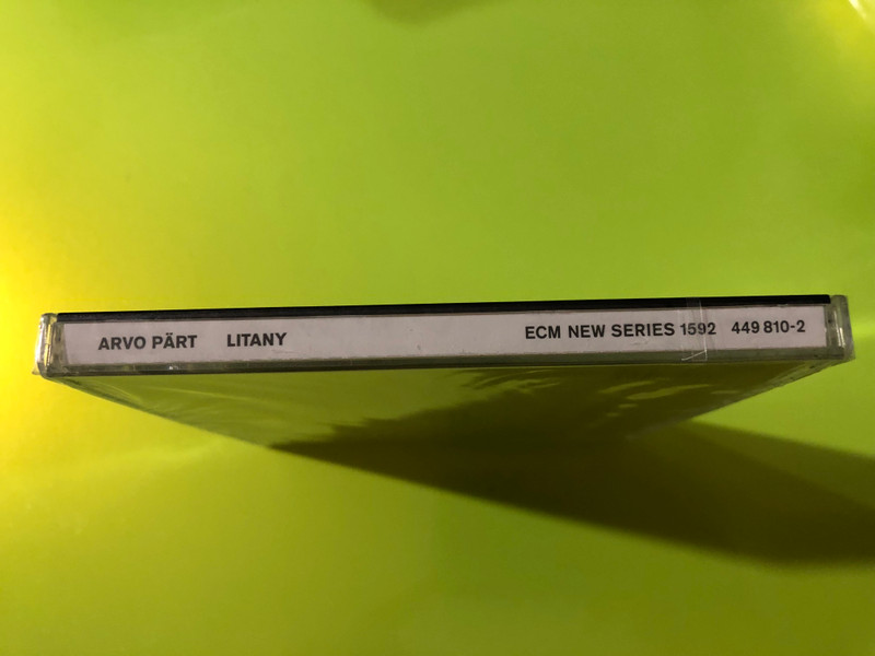Arvo Pärt Litany ECM New Series Classical CD (028944981025)