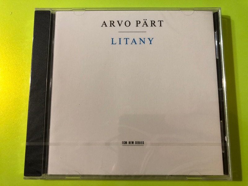 Arvo Pärt Litany ECM New Series Classical CD (028944981025)