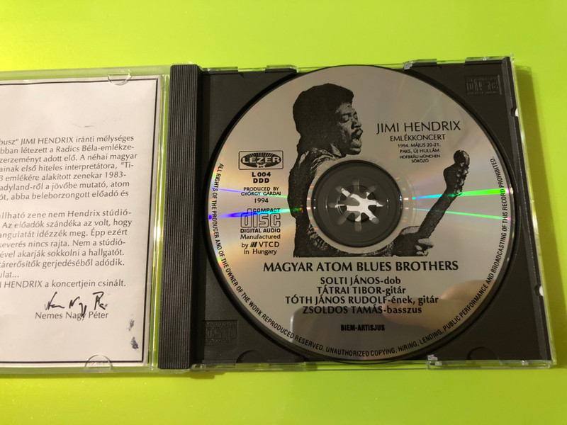 Hungarian Atomic Blues Brothers - Jimi Hendrix Emlékkoncert CD by Lézer Kft. (AtomicBluesBrothers)