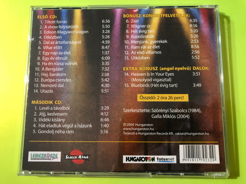 Fonográf - A Búcsú Double Live Album by Hungaroton (5991811792329)