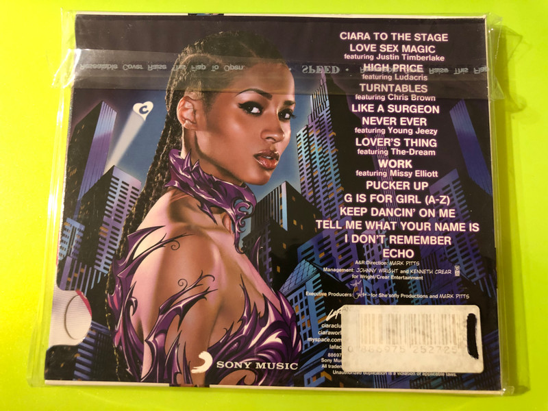 Ciara: Fantasy Ride R&B Pop CD - Sony Music / LaFace (886975252725)