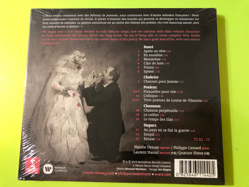 Fiançailles pour rire: Mélodies Françaises CD - Natalie Dessay & Philippe Cassard (0825646114405)