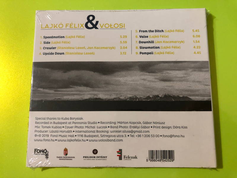 Lajkó Félix & VOŁOSI - Music CD (Fonó Budai Zeneház) (5998048542529.)