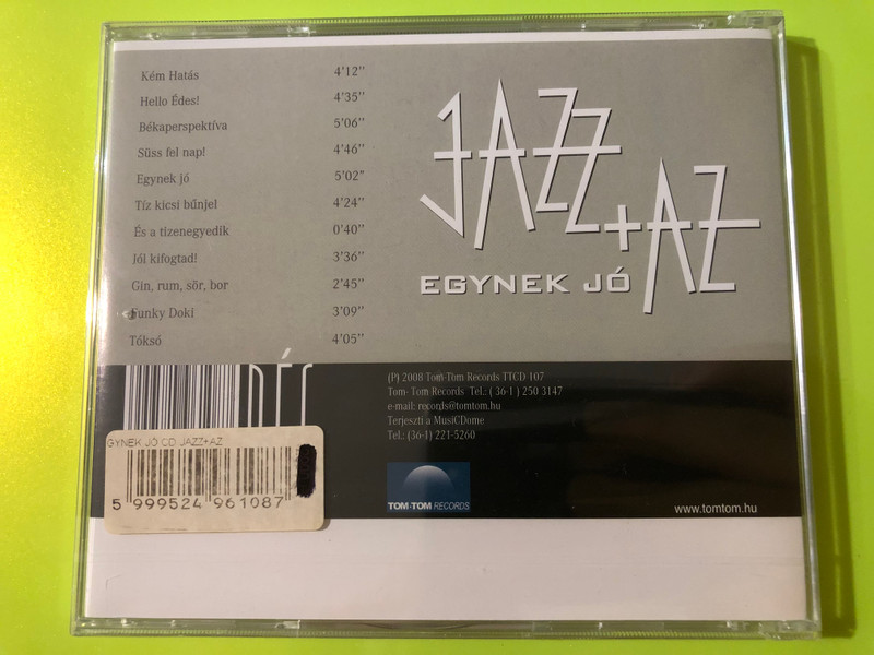 Jazz+Az - Egynek jó CD (Tom-Tom Records) (5999524961087)