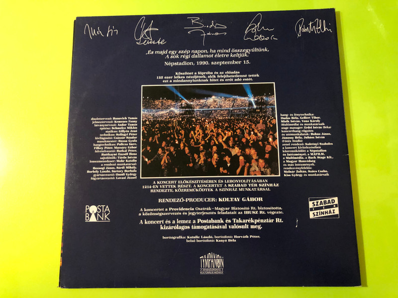 Autographed Illés Koncert Népstadion ’90 Double Vinyl Album by Tympanon (AutographedIllés)