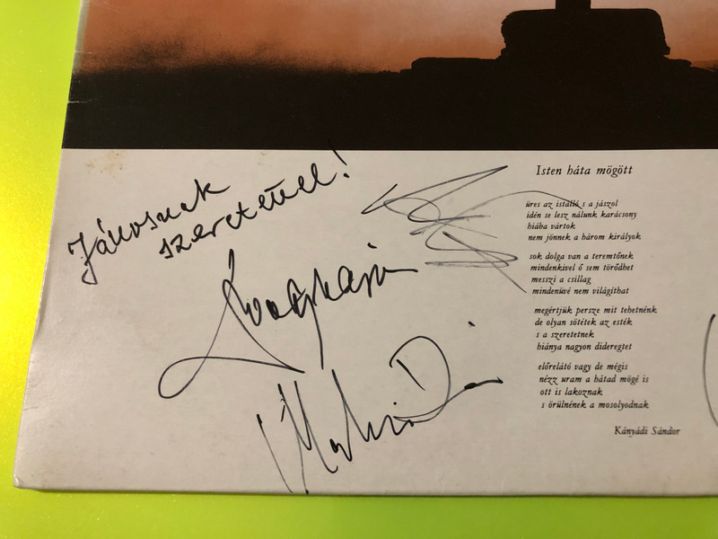 Signed Bikini Temesvári Vasárnap Vinyl LP - Rare Live Album by Favorit (SLPM 37397)