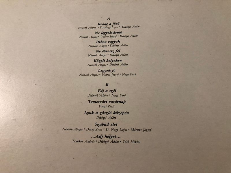 Signed Bikini Temesvári Vasárnap Vinyl LP - Rare Live Album by Favorit (SLPM 37397)