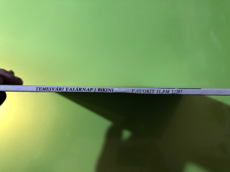 Signed Bikini Temesvári Vasárnap Vinyl LP - Rare Live Album by Favorit (SLPM 37397)