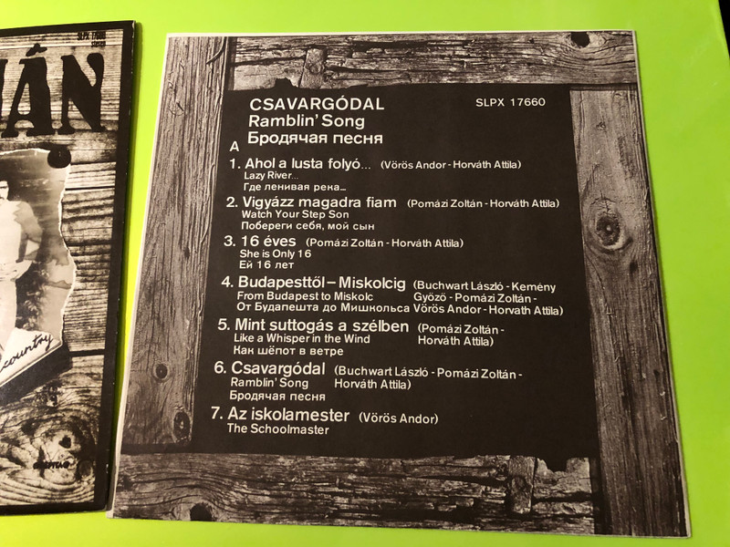 Signed Bojtorján Csavargódal Vinyl LP - Authentic Hungarian Country Rock (SLPX 17660)