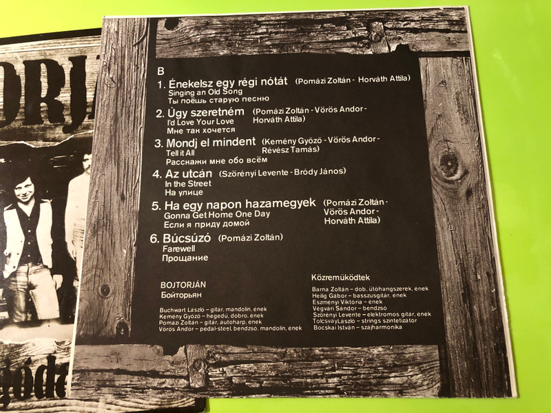 Signed Bojtorján Csavargódal Vinyl LP - Authentic Hungarian Country Rock (SLPX 17660)