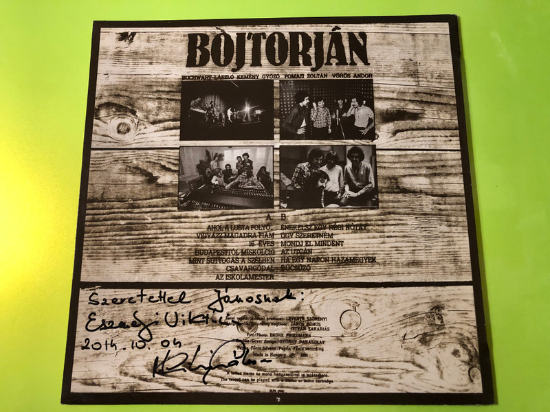 Signed Bojtorján Csavargódal Vinyl LP - Authentic Hungarian Country Rock (SLPX 17660)