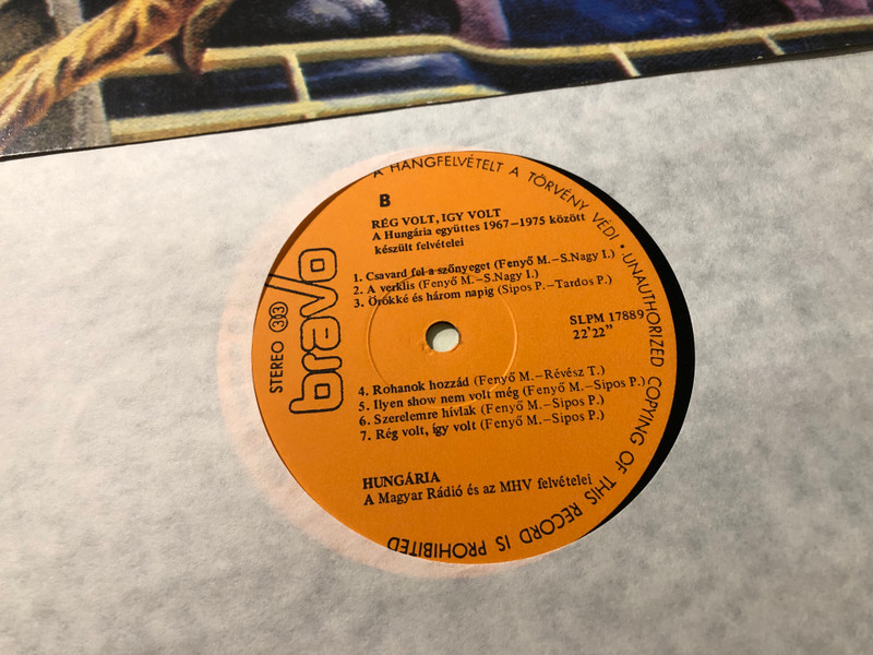 Signed Hungária – Rég Volt, Így Volt... Vinyl LP - Rare 1985 Compilation (SLPM 17889)