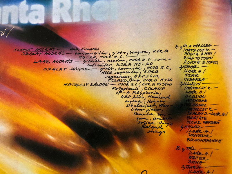 Signed Panta Rhei Vinyl LP by Pepita – Rare Hungarian Progressive Rock (SLPX 17662)