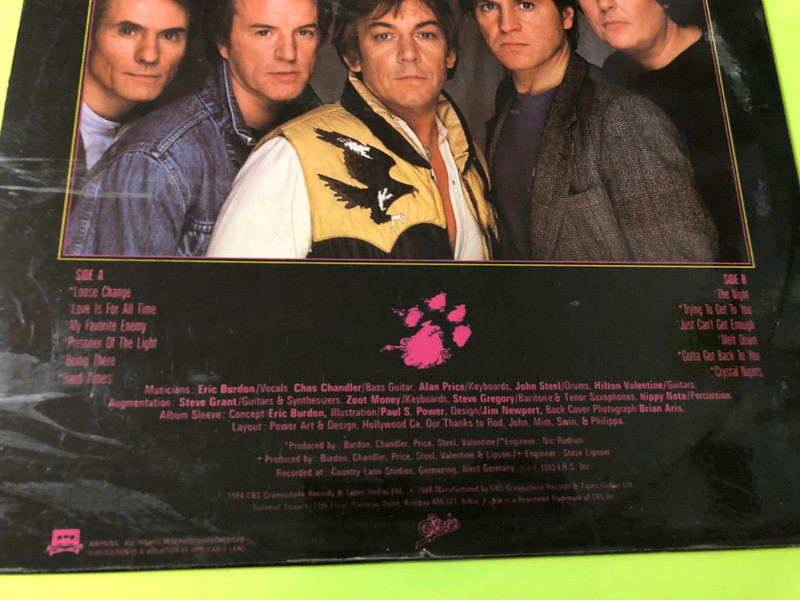 Signed The Animals – Ark Vinyl LP by Epic Records (EPC10099/BP70037)