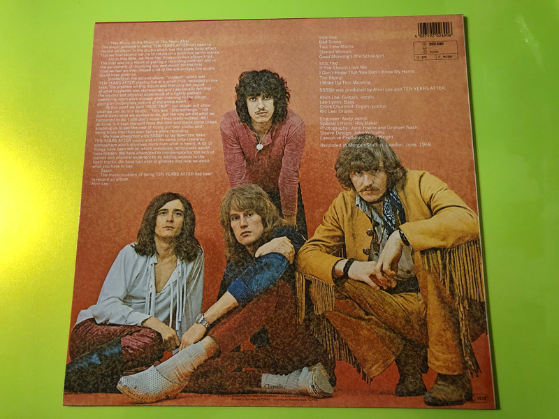 Fully Autographed Ten Years After – Ssssh. Vinyl LP by Chrysalis (4007192026906)