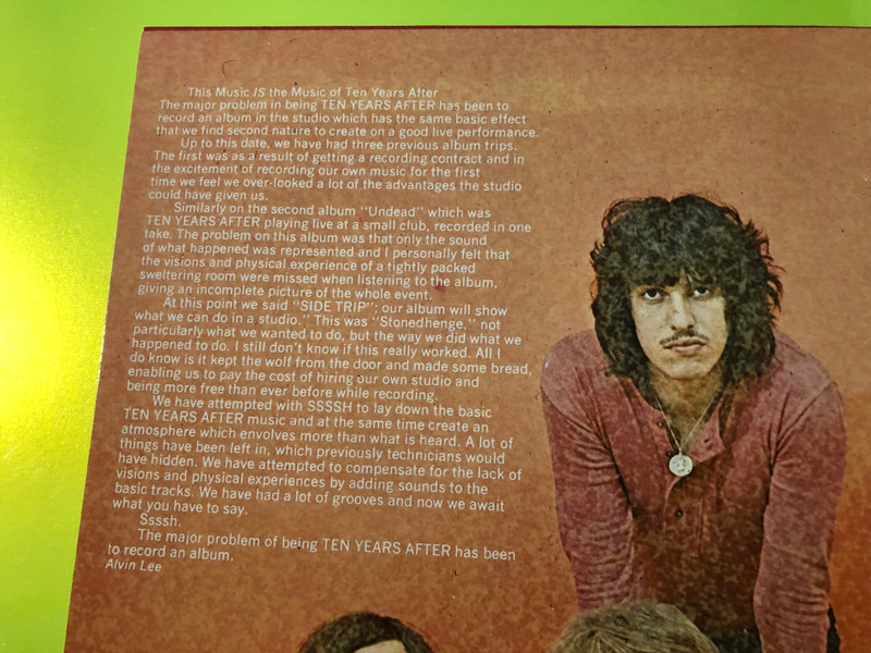 Fully Autographed Ten Years After – Ssssh. Vinyl LP by Chrysalis (4007192026906)