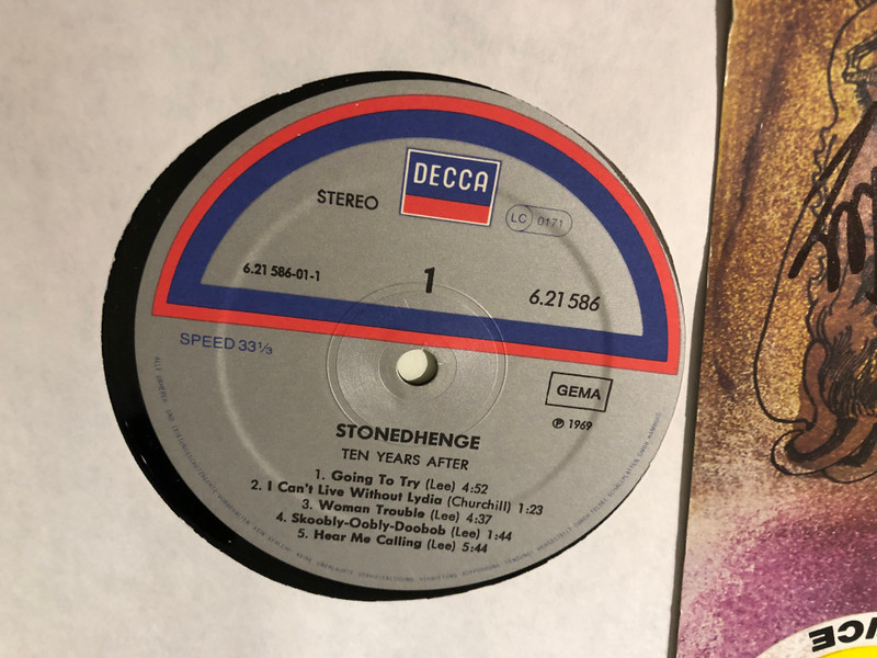 Fully Autographed Ten Years After – Stonedhenge Vinyl LP by Decca (TenYearsAfterStonedhenge)