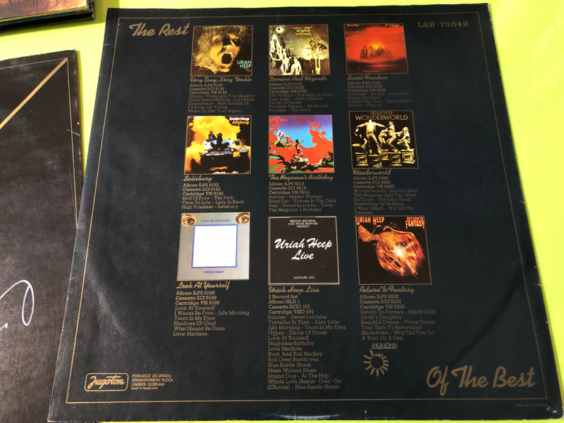 Signed Uriah Heep – The Best of... Vinyl LP Rare Yugoslavian Pressing (LSB-73042)