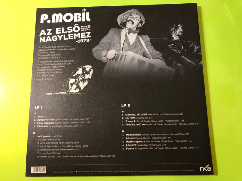 P. Mobil – Az első nagylemez -1978- 40th Anniversary Double Vinyl LP by GrundRecords (5999887248825)