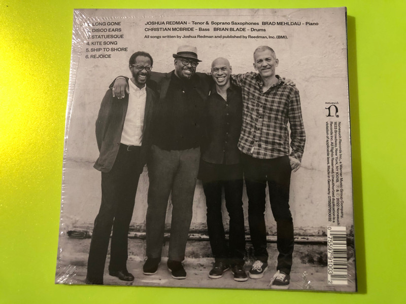 LongGone Joshua Redman Brad Mehldau Christian McBride Brian Blade Nonesuch CD (075597910032)