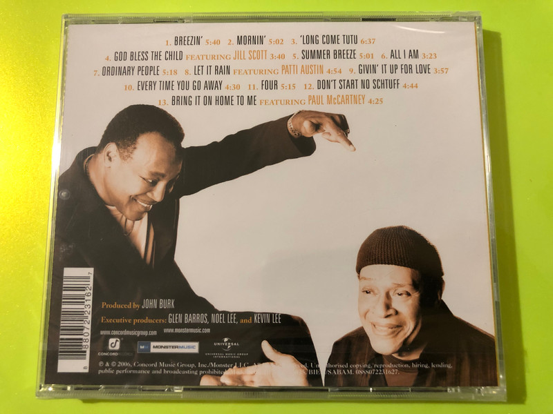 Givin' It Up – George Benson & Al Jarreau (Concord Records Music CD) (888072231627)