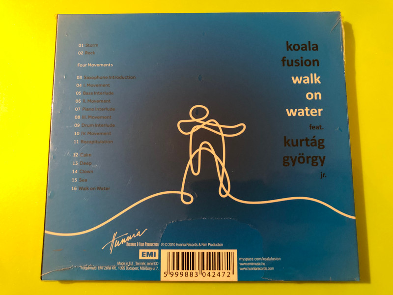 Walk on Water – Koala Fusion feat. Kurtág György Jr. (Hunnia Records Music CD) (5999883042472.)