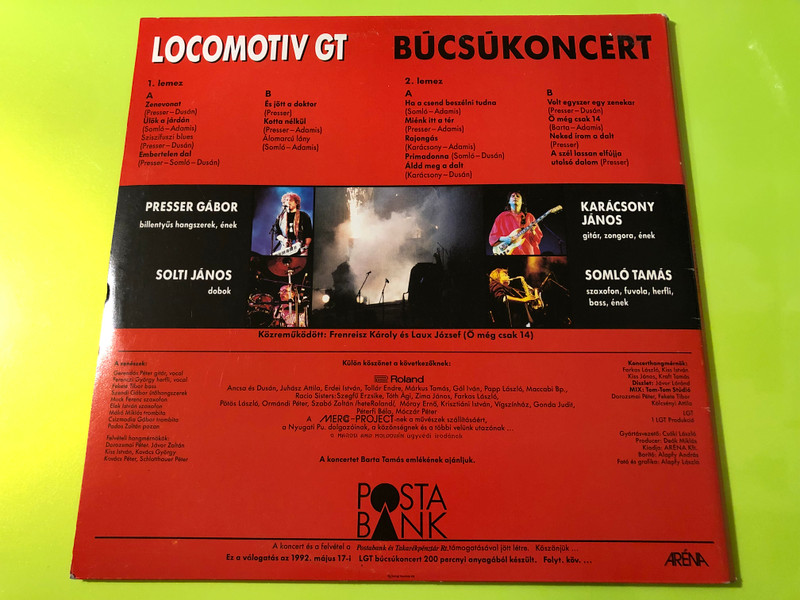FULLY SIGNED: Locomotiv GT - Búcsúkoncert Double Vinyl LP (LocomotivGT01)