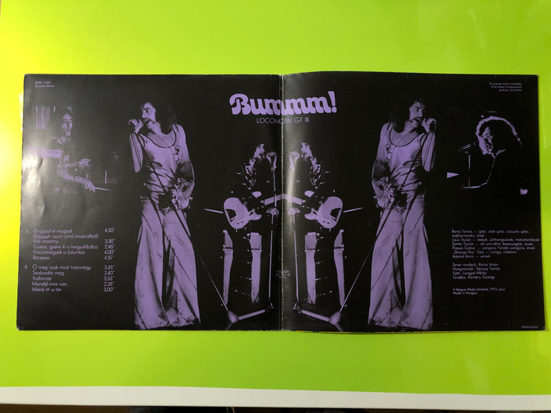 SIGNED: Locomotiv GT - Bummm! (LGT III) Original 1973 Vinyl LP (LocomotivGTBummm)