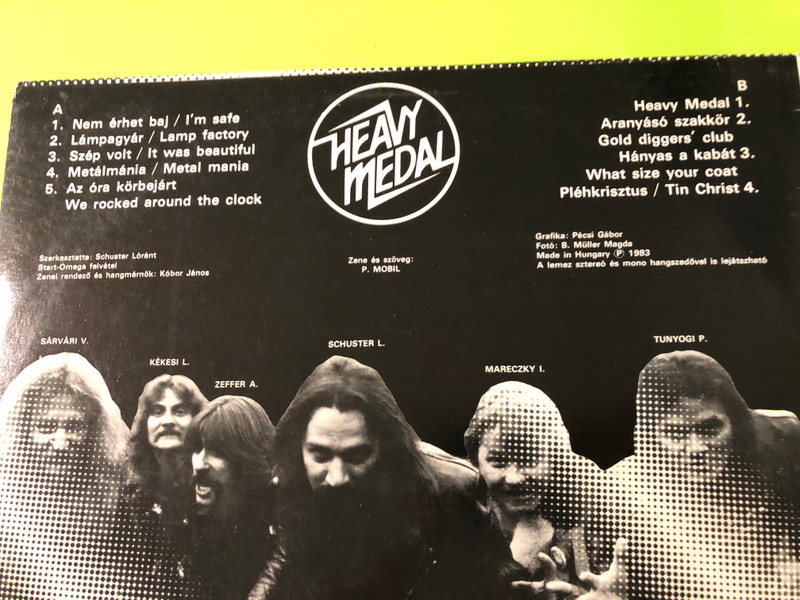 FULLY SIGNED: P. Mobil - Heavy Medal Original 1983 Vinyl LP (PMobilHeavyMedal)