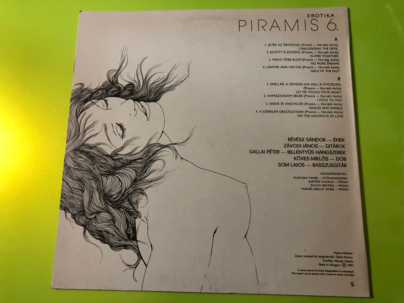 SIGNED: Piramis - Erotika (Piramis 6.) Original 1981 Vinyl LP (PiramisErotika)