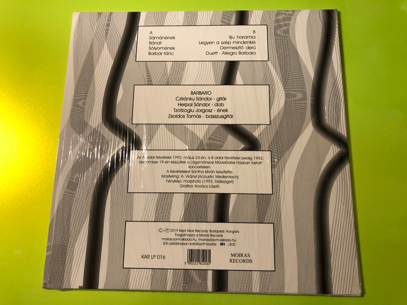 SIGNED & LIMITED: BARBARO - Ilju Haramia Live 1992 Limited Edition Vinyl LP (5991111812161)