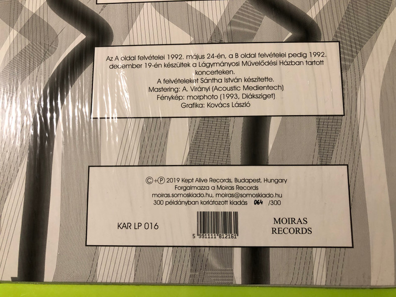 SIGNED & LIMITED: BARBARO - Ilju Haramia Live 1992 Limited Edition Vinyl LP (5991111812161)