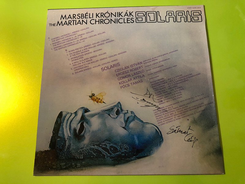 SIGNED: SOLARIS - Marsbéli Krónikák (The Martian Chronicles) Original 1984 Vinyl LP (SOLARISMarsbéliKrónikák)