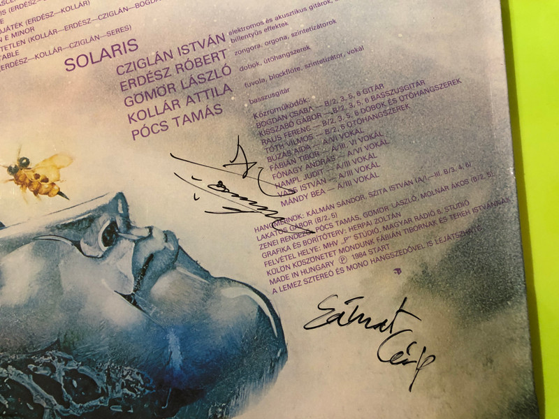 SIGNED: SOLARIS - Marsbéli Krónikák (The Martian Chronicles) Original 1984 Vinyl LP (SOLARISMarsbéliKrónikák)