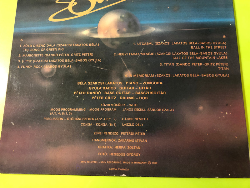 SIGNED: SATURNUS - Saturnus Original 1980 Pepita Vinyl LP (SaturnusOriginal1980)