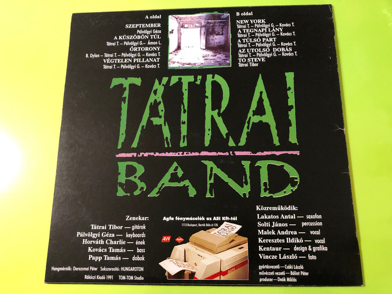 FULLY SIGNED: Tátrai Band - A küszöbön túl Original 1991 Vinyl LP (TátraiBand01)
