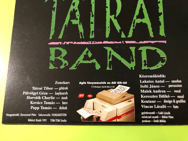 FULLY SIGNED: Tátrai Band - A küszöbön túl Original 1991 Vinyl LP (TátraiBand01)