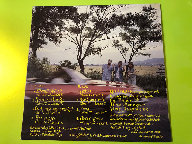 SIGNED: Tátrai - Szerencsekerék Original 1987 RING Vinyl LP (TátraiSzerencsekerék)