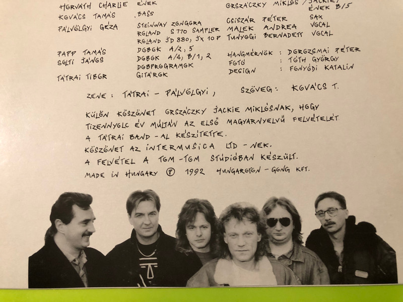 FULLY SIGNED: Tátrai Band - Kísértés Original 1992 Vinyl LP (TátraiBandKísértés)